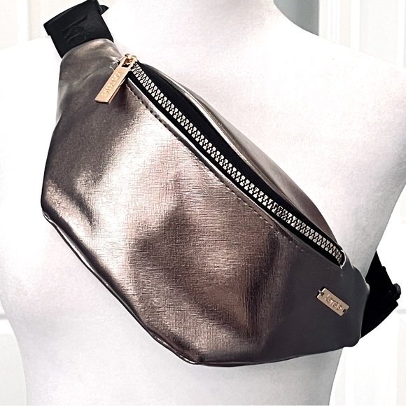 NWOT Kenzie Metallic Brown Sling Belt Shoulder Bag - Picture 2 of 8